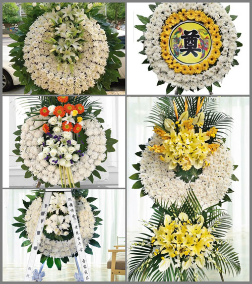 山西晋中灵石县南关镇东许村花圈速递