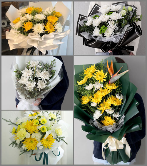 山西晋中灵石县南关镇东许村白事花束代送